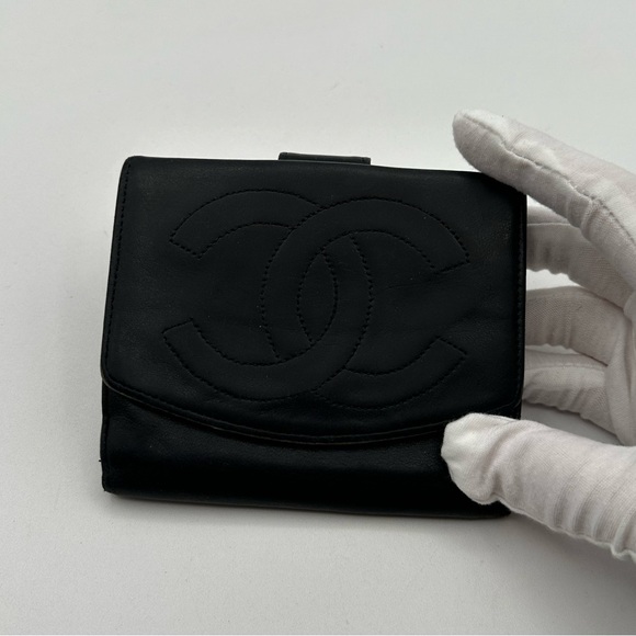 Chanel Black Leather Wallet - Picture 1 of 12